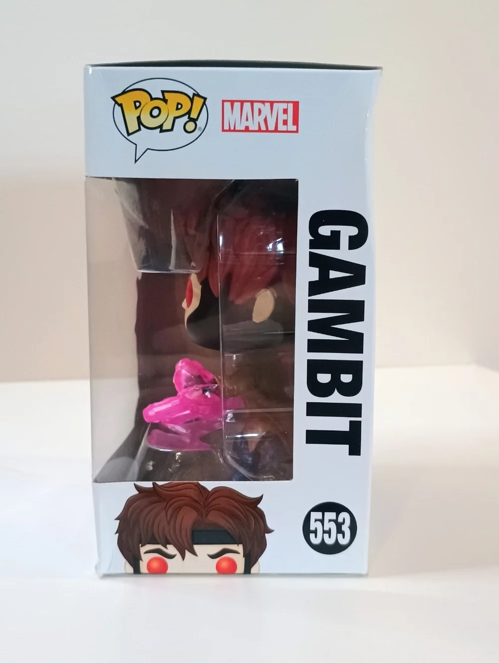 Funko Pop! Marvel Gambit Vinyl Figure with Pink Energy Effect - Picture 2 of 6